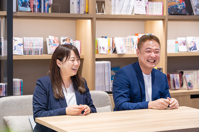 宮崎 奈緒子さんと矢島 源一郎さんとの写真