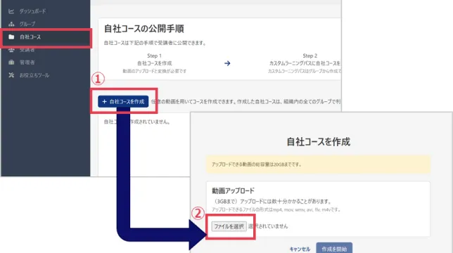 学習進捗を一目で確認できるダッシュボード画面