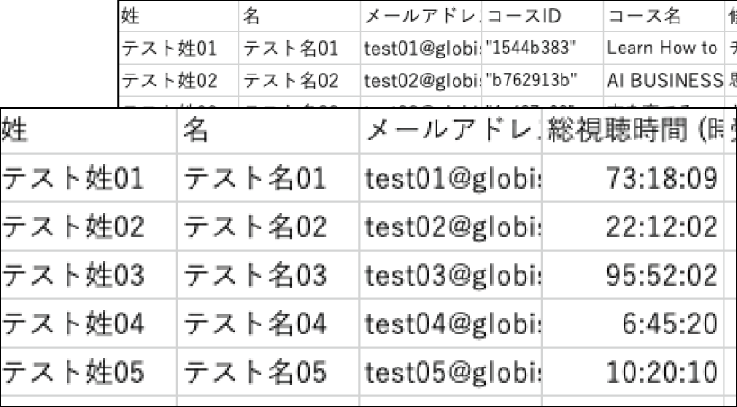 CSVダウンロードのイメージ画像