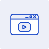 学習ポイントごとに1分から学べる動画構成のイメージアイコン