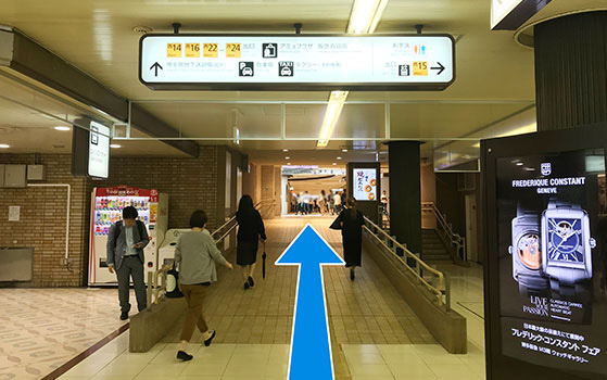 地下鉄~福岡校への道順2