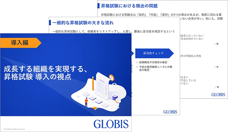 【導入編】成長する組織を実現する、昇格試験 導入の視点